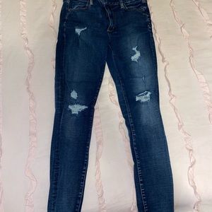 American Eagle Dark Wash Distressed Jeans